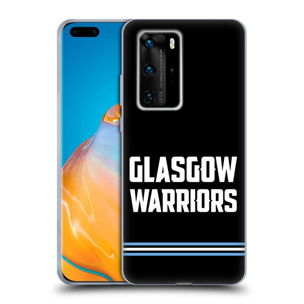 Glasgow Warriors Logo Text Type Black Soft Gel Case for Huawei P40 Pro / P40 Pro Plus 5G