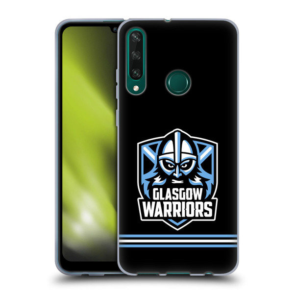 Glasgow Warriors Logo Stripes Black Soft Gel Case for Huawei Y6p