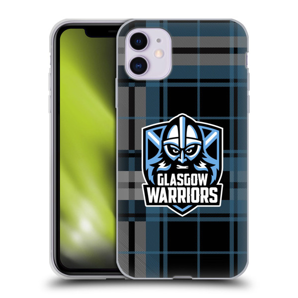 Glasgow Warriors Logo Tartan Soft Gel Case for Apple iPhone 11