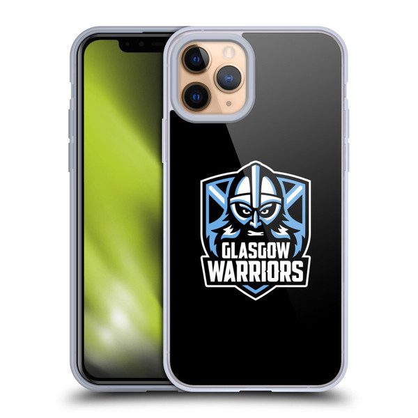 Glasgow Warriors Logo Plain Black Soft Gel Case for Apple iPhone 11 Pro