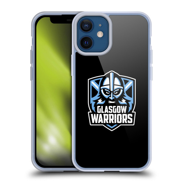 Glasgow Warriors Logo Plain Black Soft Gel Case for Apple iPhone 12 Mini