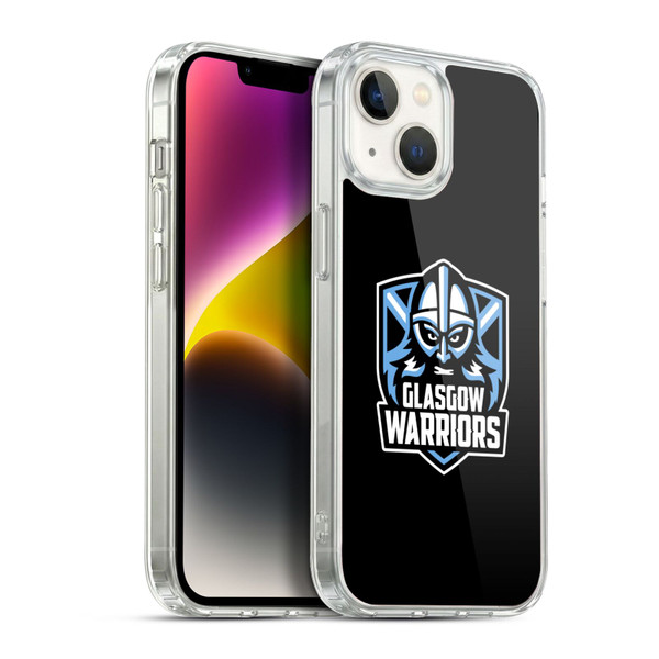 Glasgow Warriors Logo Plain Black Soft Gel Case for Apple iPhone 14