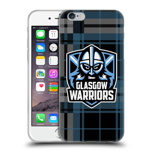 Glasgow Warriors Logo Tartan Soft Gel Case for Apple iPhone 6 / iPhone 6s