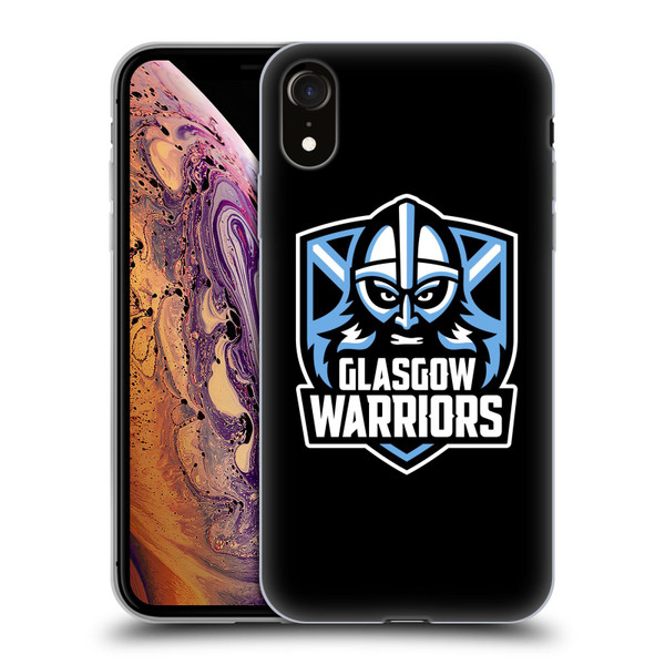 Glasgow Warriors Logo Plain Black Soft Gel Case for Apple iPhone XR