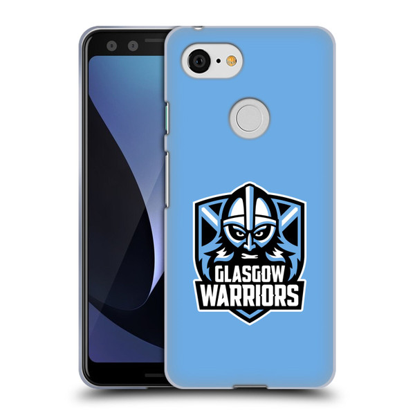 Glasgow Warriors Logo Plain Blue Soft Gel Case for Google Pixel 3