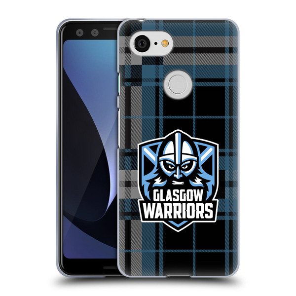 Glasgow Warriors Logo Tartan Soft Gel Case for Google Pixel 3