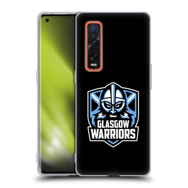Glasgow Warriors Logo Plain Black Soft Gel Case for OPPO Find X2 Pro 5G