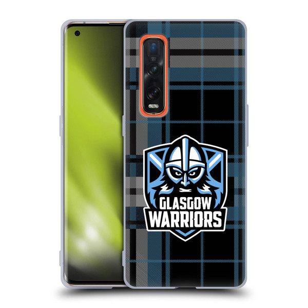 Glasgow Warriors Logo Tartan Soft Gel Case for OPPO Find X2 Pro 5G