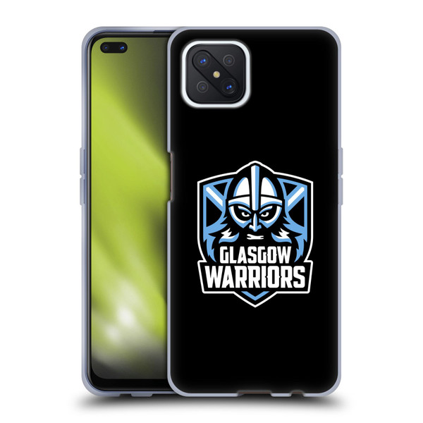 Glasgow Warriors Logo Plain Black Soft Gel Case for OPPO Reno4 Z 5G