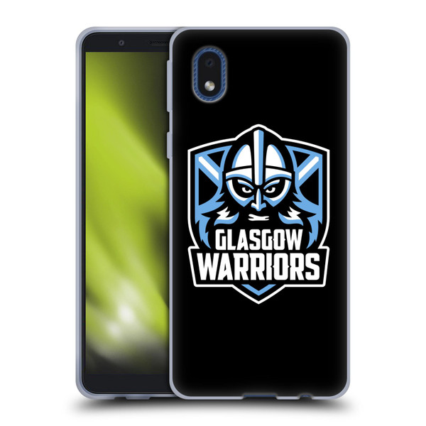 Glasgow Warriors Logo Plain Black Soft Gel Case for Samsung Galaxy A01 Core (2020)