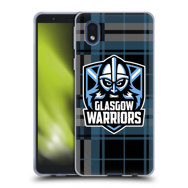 Glasgow Warriors Logo Tartan Soft Gel Case for Samsung Galaxy A01 Core (2020)