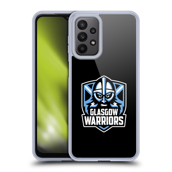Glasgow Warriors Logo Plain Black Soft Gel Case for Samsung Galaxy A23 / 5G (2022)