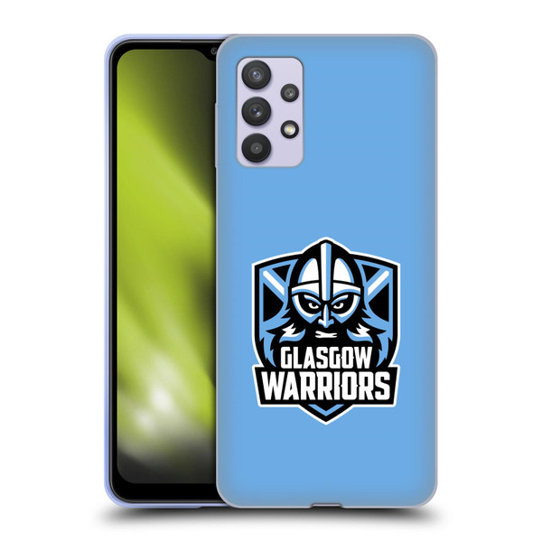 Glasgow Warriors Logo Plain Blue Soft Gel Case for Samsung Galaxy A32 5G / M32 5G (2021)