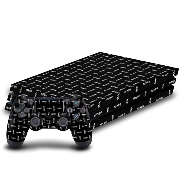 EA Bioware Mass Effect Graphics Logo Pattern Vinyl Sticker Skin Decal Cover for Sony PS4 Pro Bundle