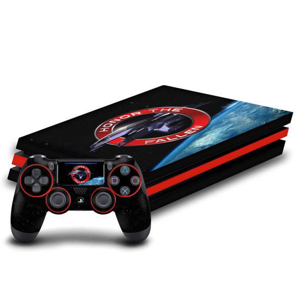 EA Bioware Mass Effect Graphics Normandy SR1 Vinyl Sticker Skin Decal Cover for Sony PS4 Pro Bundle