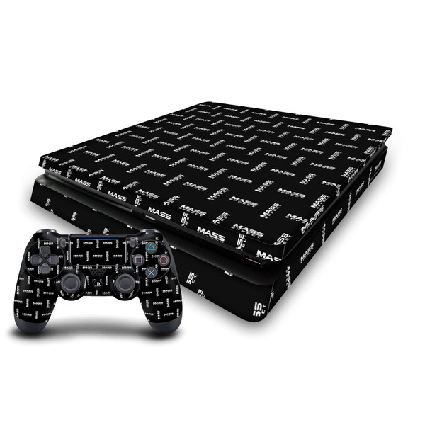 EA Bioware Mass Effect Graphics Logo Pattern Vinyl Sticker Skin Decal Cover for Sony PS4 Slim Console & Controller
