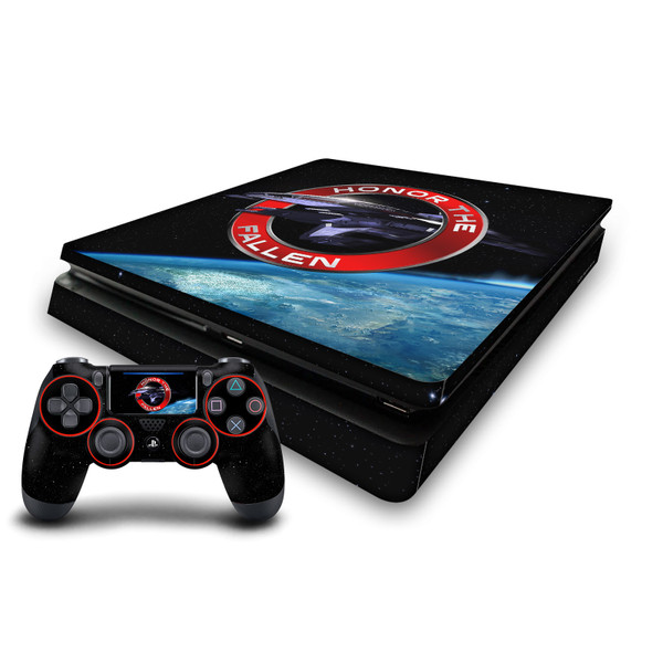 EA Bioware Mass Effect Graphics Normandy SR1 Vinyl Sticker Skin Decal Cover for Sony PS4 Slim Console & Controller