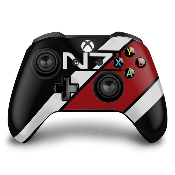 EA Bioware Mass Effect Graphics N7 Logo Stripes Vinyl Sticker Skin Decal Cover for Microsoft Xbox One S / X Controller