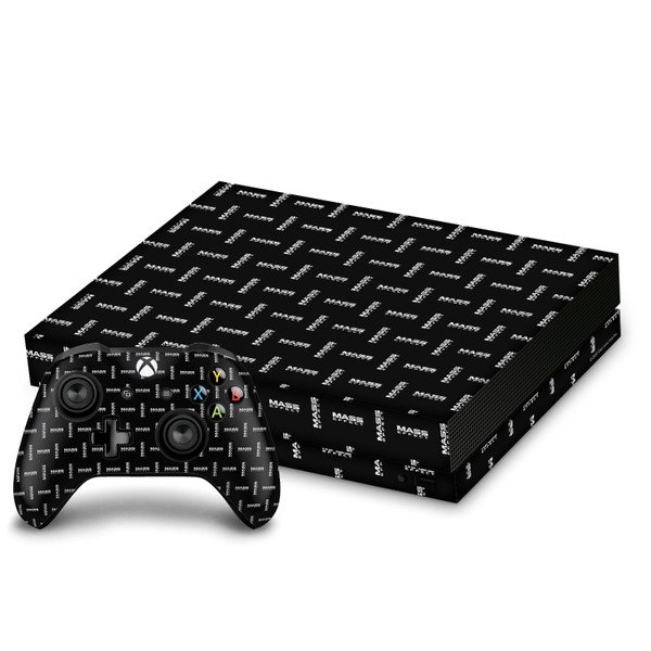 EA Bioware Mass Effect Graphics Logo Pattern Vinyl Sticker Skin Decal Cover for Microsoft Xbox One X Bundle