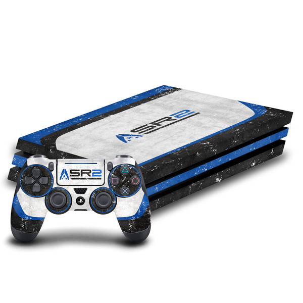 EA Bioware Mass Effect 3 Badges And Logos SR2 Normandy Vinyl Sticker Skin Decal Cover for Sony PS4 Pro Bundle