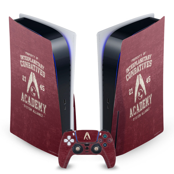 EA Bioware Mass Effect 3 Badges And Logos Interplanetary Combatives Vinyl Sticker Skin Decal Cover for Sony PS5 Disc Edition Bundle