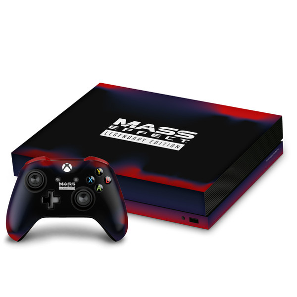 EA Bioware Mass Effect Legendary Graphics Logo Vinyl Sticker Skin Decal Cover for Microsoft Xbox One X Bundle