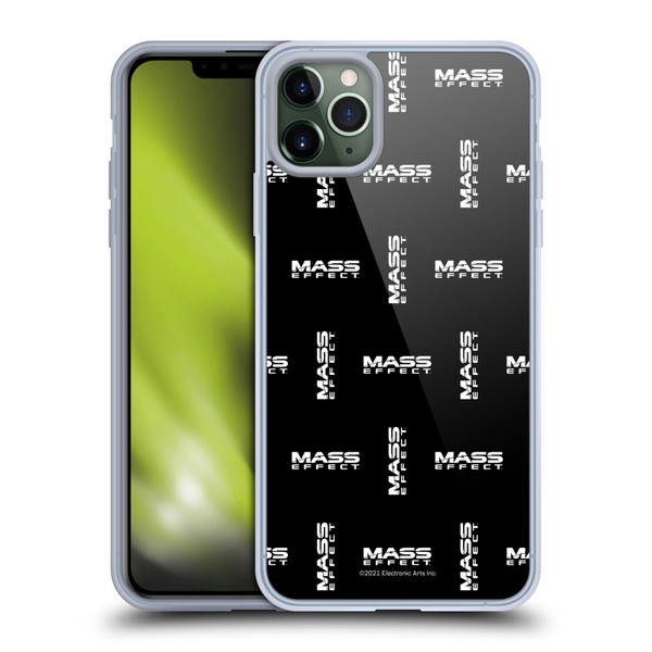 EA Bioware Mass Effect Graphics Logo Pattern Soft Gel Case for Apple iPhone 11 Pro Max & MagSafe