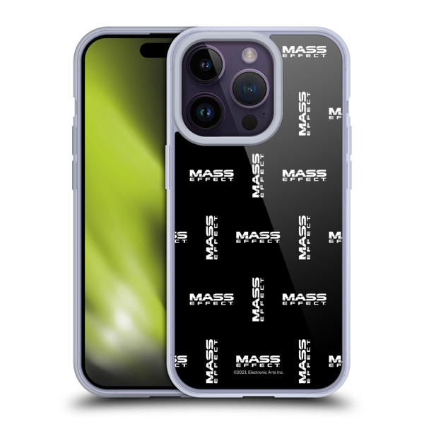 EA Bioware Mass Effect Graphics Logo Pattern Soft Gel Case for Apple iPhone 14 Pro & MagSafe