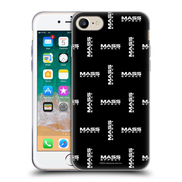EA Bioware Mass Effect Graphics Logo Pattern Soft Gel Case for Apple iPhone 7 / 8 / SE 2020 & 2022 & MagSafe