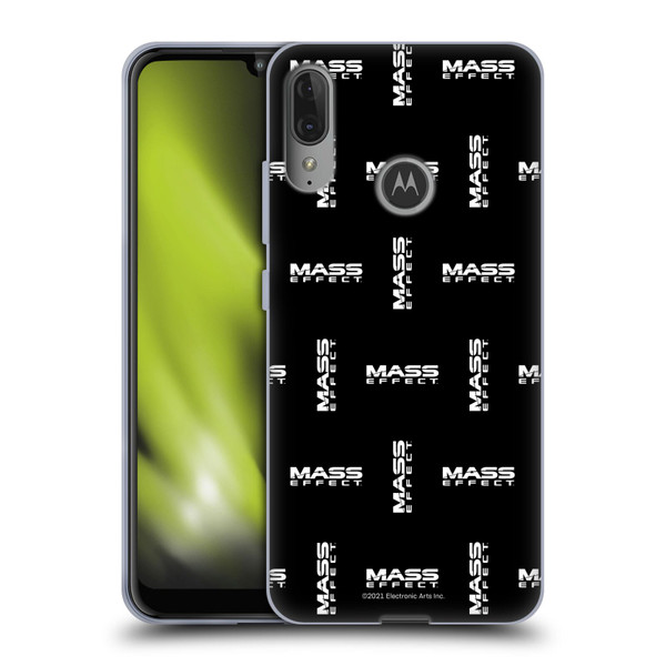 EA Bioware Mass Effect Graphics Logo Pattern Soft Gel Case for Motorola Moto E6 Plus