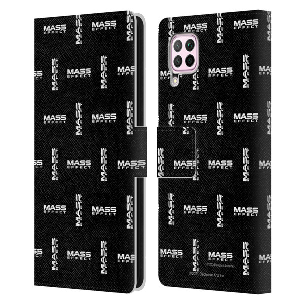 EA Bioware Mass Effect Graphics Logo Pattern Leather Book Wallet Case Cover For Huawei Nova 6 SE / P40 Lite