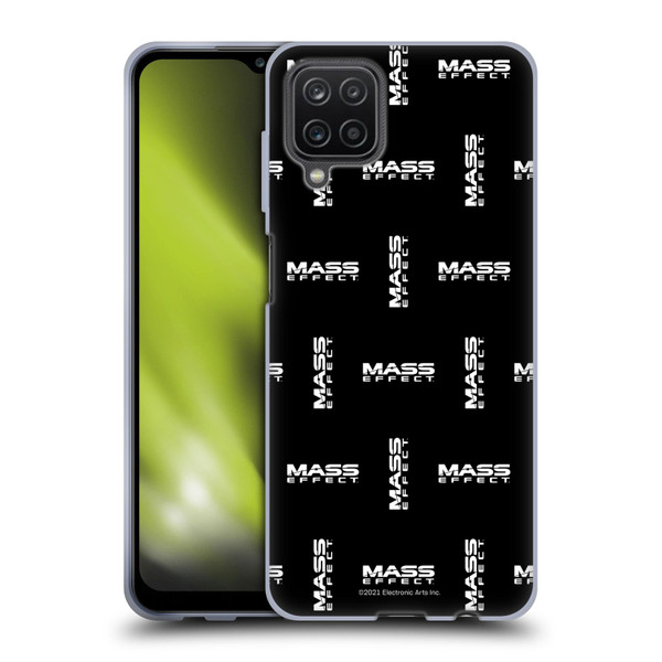 EA Bioware Mass Effect Graphics Logo Pattern Soft Gel Case for Samsung Galaxy A12 (2020)