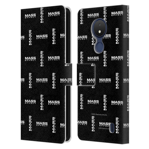 EA Bioware Mass Effect Graphics Logo Pattern Leather Book Wallet Case Cover For Nokia C21