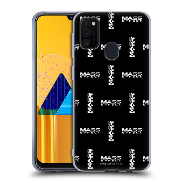 EA Bioware Mass Effect Graphics Logo Pattern Soft Gel Case for Samsung Galaxy M30s (2019)/M21 (2020)