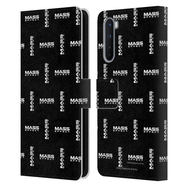 EA Bioware Mass Effect Graphics Logo Pattern Leather Book Wallet Case Cover For OnePlus Nord 5G