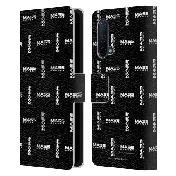 EA Bioware Mass Effect Graphics Logo Pattern Leather Book Wallet Case Cover For OnePlus Nord CE 5G