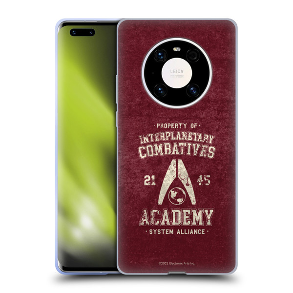 EA Bioware Mass Effect 3 Badges And Logos Interplanetary Combatives Soft Gel Case for Huawei Mate 40 Pro 5G