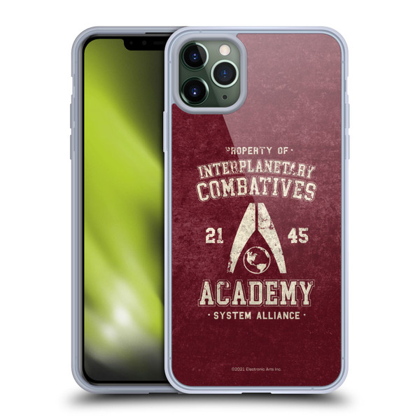 EA Bioware Mass Effect 3 Badges And Logos Interplanetary Combatives Soft Gel Case for Apple iPhone 11 Pro Max