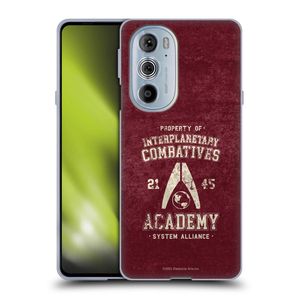 EA Bioware Mass Effect 3 Badges And Logos Interplanetary Combatives Soft Gel Case for Motorola Edge X30