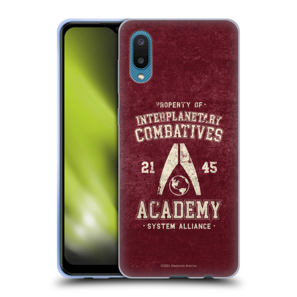 EA Bioware Mass Effect 3 Badges And Logos Interplanetary Combatives Soft Gel Case for Samsung Galaxy A02/M02 (2021)