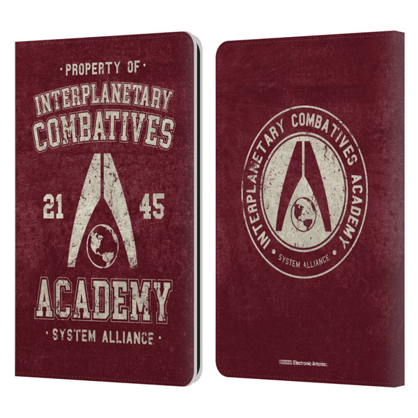 EA Bioware Mass Effect 3 Badges And Logos Interplanetary Combatives Leather Book Wallet Case Cover For Amazon Kindle Paperwhite 1 / 2 / 3