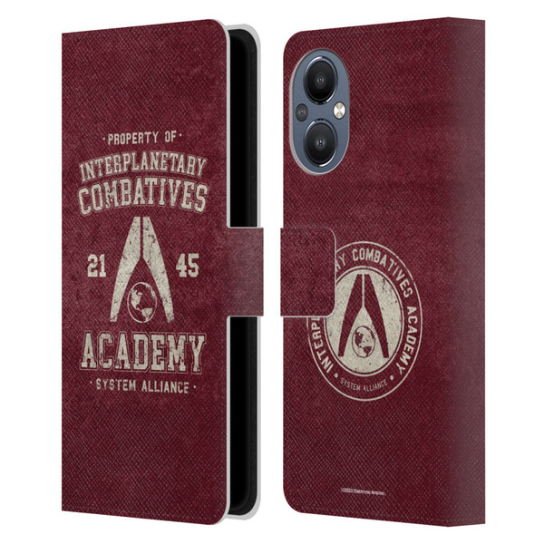 EA Bioware Mass Effect 3 Badges And Logos Interplanetary Combatives Leather Book Wallet Case Cover For OnePlus Nord N20 5G