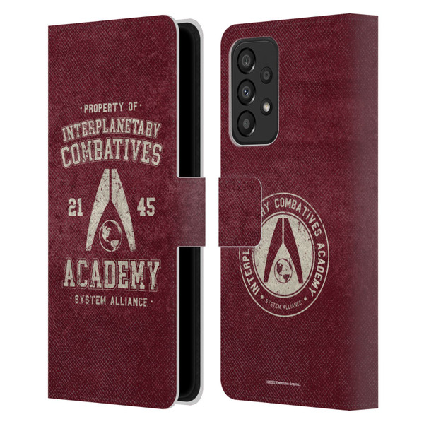 EA Bioware Mass Effect 3 Badges And Logos Interplanetary Combatives Leather Book Wallet Case Cover For Samsung Galaxy A33 5G (2022)