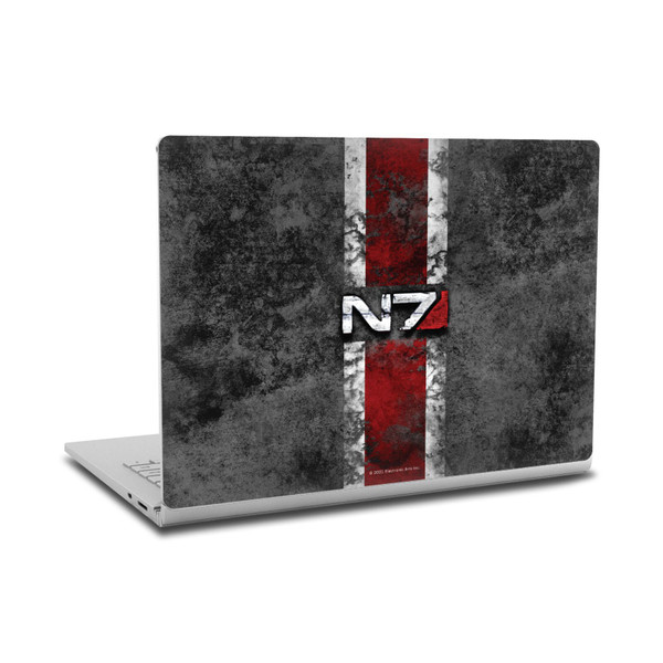 EA Bioware Mass Effect Graphics N7 Logo Distressed Vinyl Sticker Skin Decal Cover for Microsoft Surface Book 2