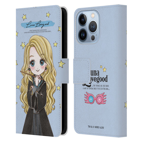 Harry Potter Deathly Hallows XXXVII Luna Lovegood Leather Book Wallet Case Cover For Apple iPhone 13 Pro