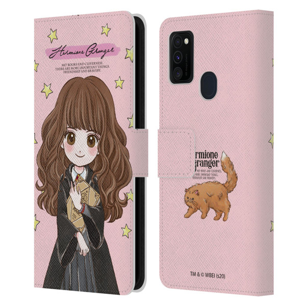 Harry Potter Deathly Hallows XXXVII Hermione Granger Leather Book Wallet Case Cover For Samsung Galaxy M30s (2019)/M21 (2020)