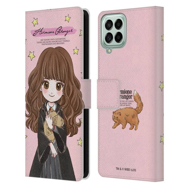 Harry Potter Deathly Hallows XXXVII Hermione Granger Leather Book Wallet Case Cover For Samsung Galaxy M33 (2022)