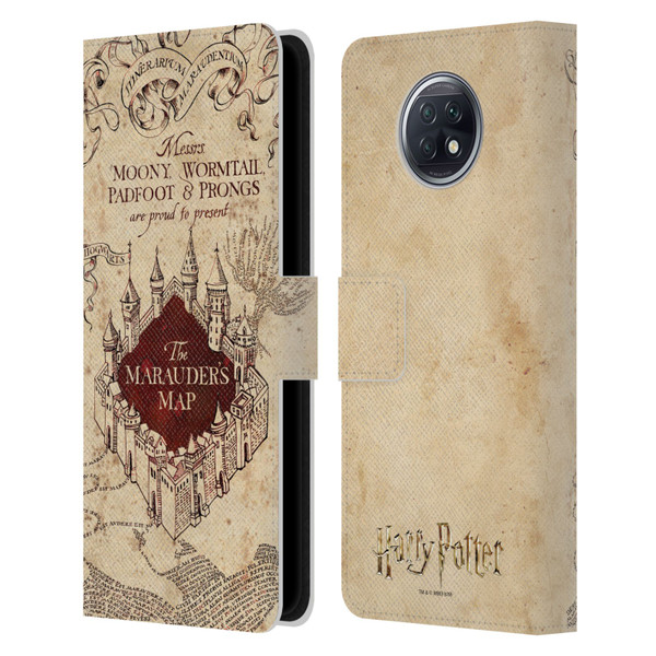Harry Potter Prisoner Of Azkaban II The Marauder's Map Leather Book Wallet Case Cover For Xiaomi Redmi Note 9T 5G