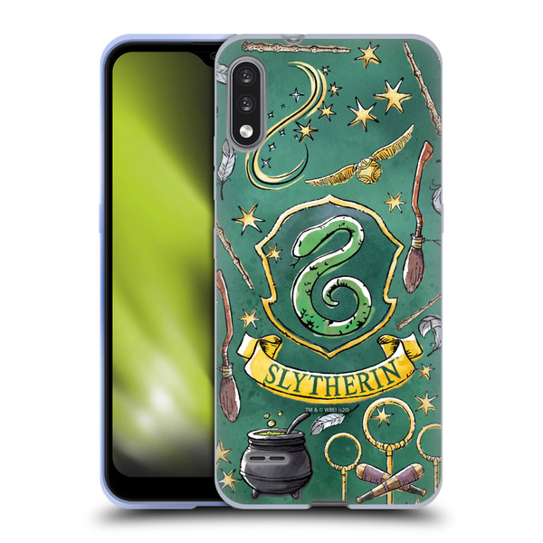 Harry Potter Deathly Hallows XIII Slytherin Pattern Soft Gel Case for LG K22