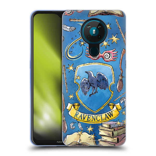 Harry Potter Deathly Hallows XIII Ravenclaw Pattern Soft Gel Case for Nokia 5.3
